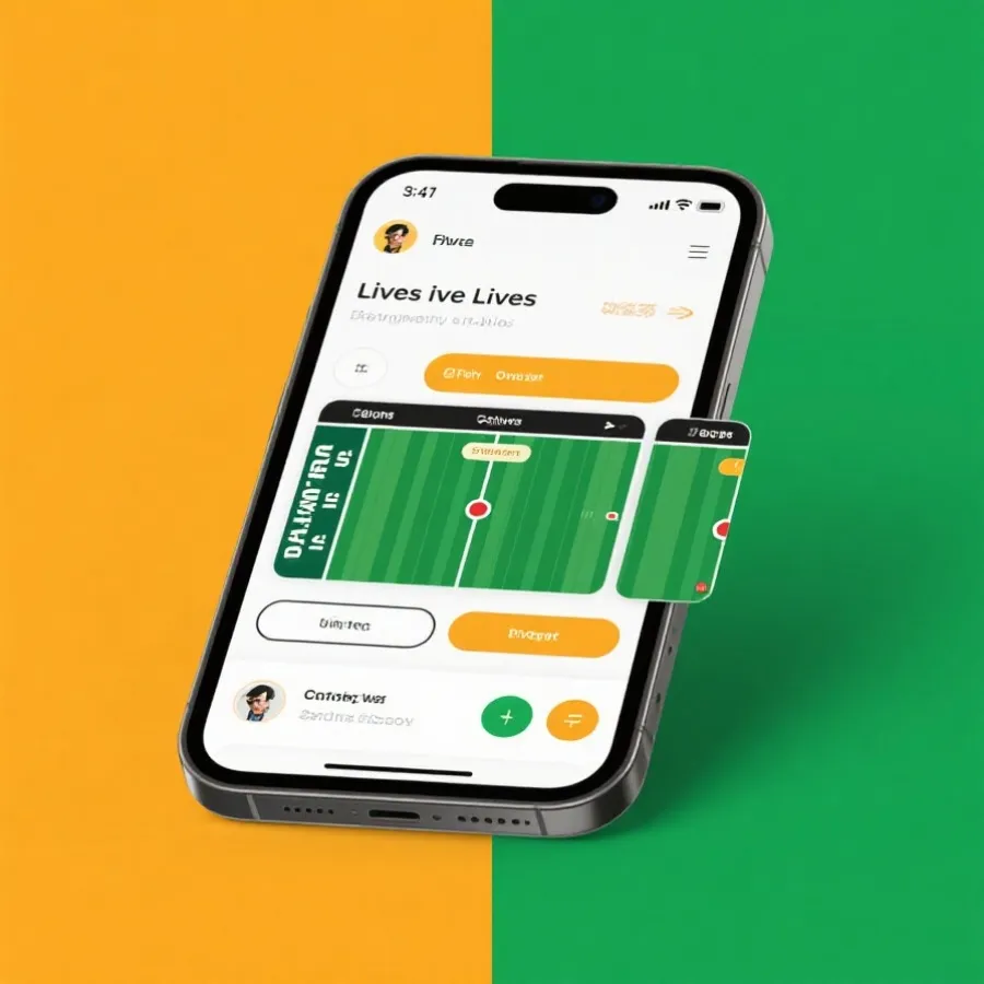APP 实时比分与赛程示意图